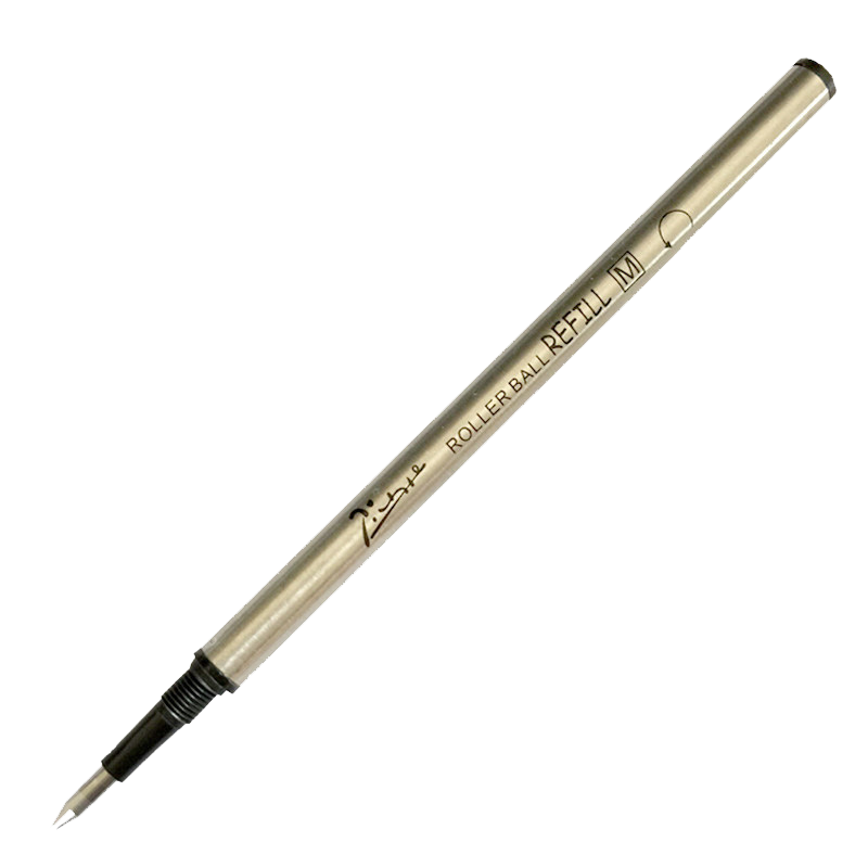畢加索（pimio） 純黑寶珠筆芯/簽字筆筆芯 螺紋金屬水筆芯/替芯 畢加索筆芯 【筆芯10只裝送2支  0.5mm】推薦