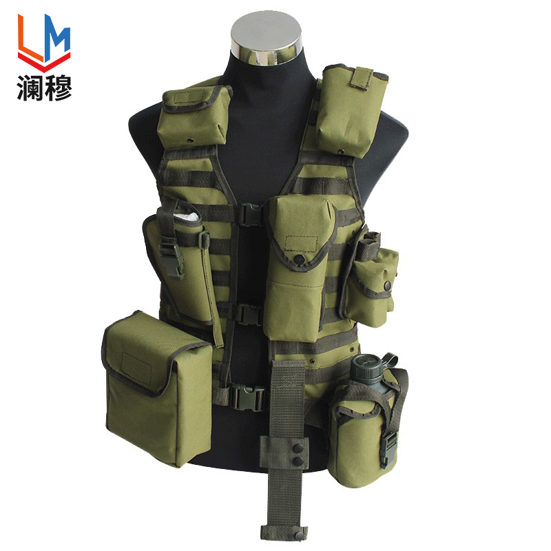 澜穆 06式单兵战斗防护携行具 绿色七件套
