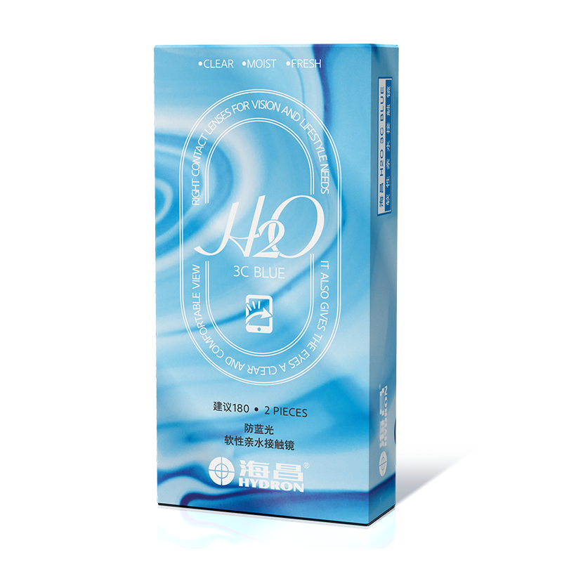 海昌H2O3CBlue防蓝光近视隐形眼镜价格与质量评测