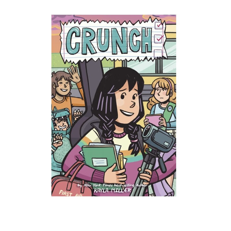 英文原版 crunch a click graphic novel#5 儿童爆笑幽默漫画读物