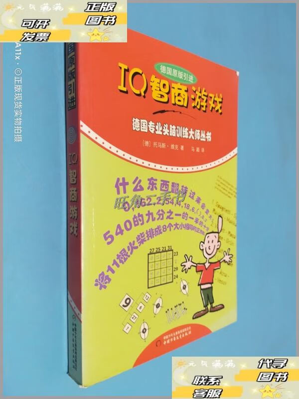 【二手9成新】德国专业头脑训练大师丛书:iq智商游戏(德国引进