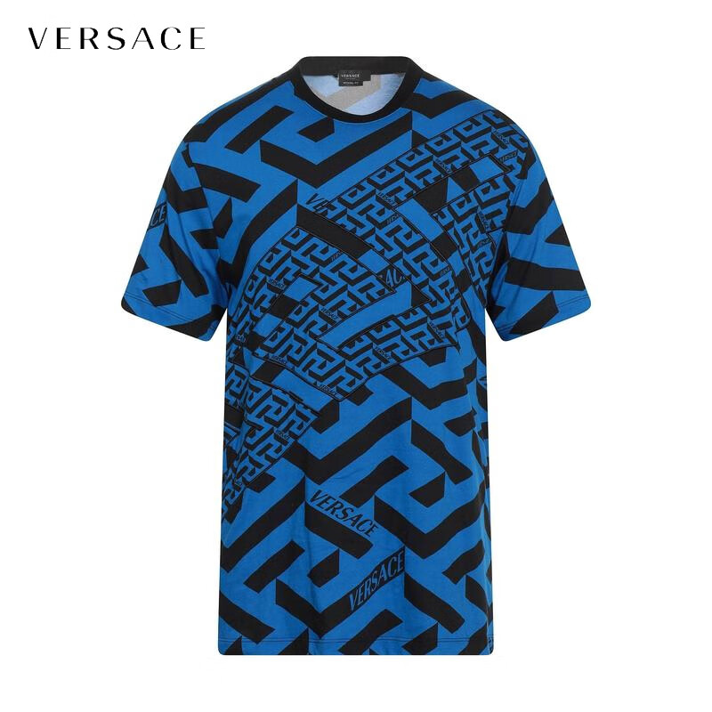 范思哲(versace)七夕礼物 男士t恤 blue m int