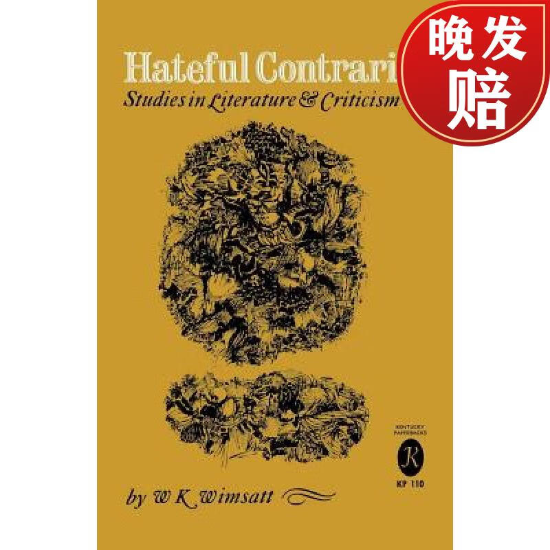预订 hateful contraries: studies in literature and criticism