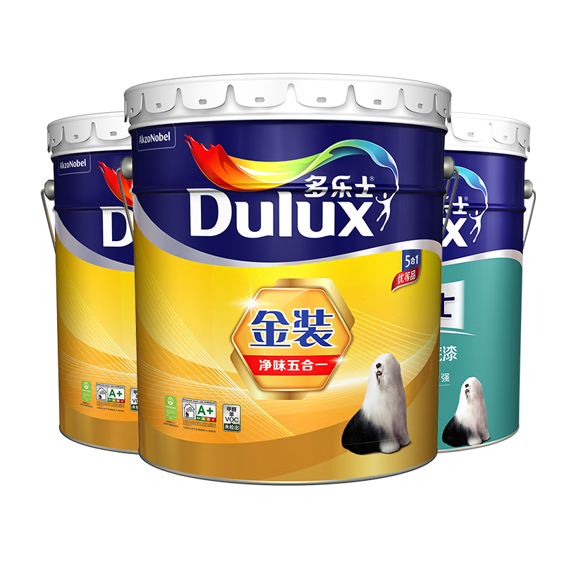多乐士(Dulux)金装五合一净味环保乳胶漆价格走势及评价|京东查油漆涂料价格走势