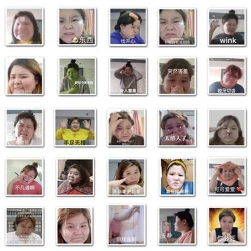 迷人的郭老师表情包贴纸 电瓶车复c古滑板保温杯墙面郭老师贴纸表情包