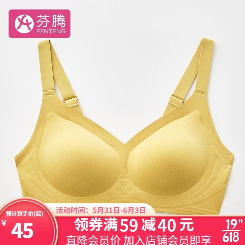 芬腾聚拢内衣女士纯色无痕新品,价格走势与评测推荐