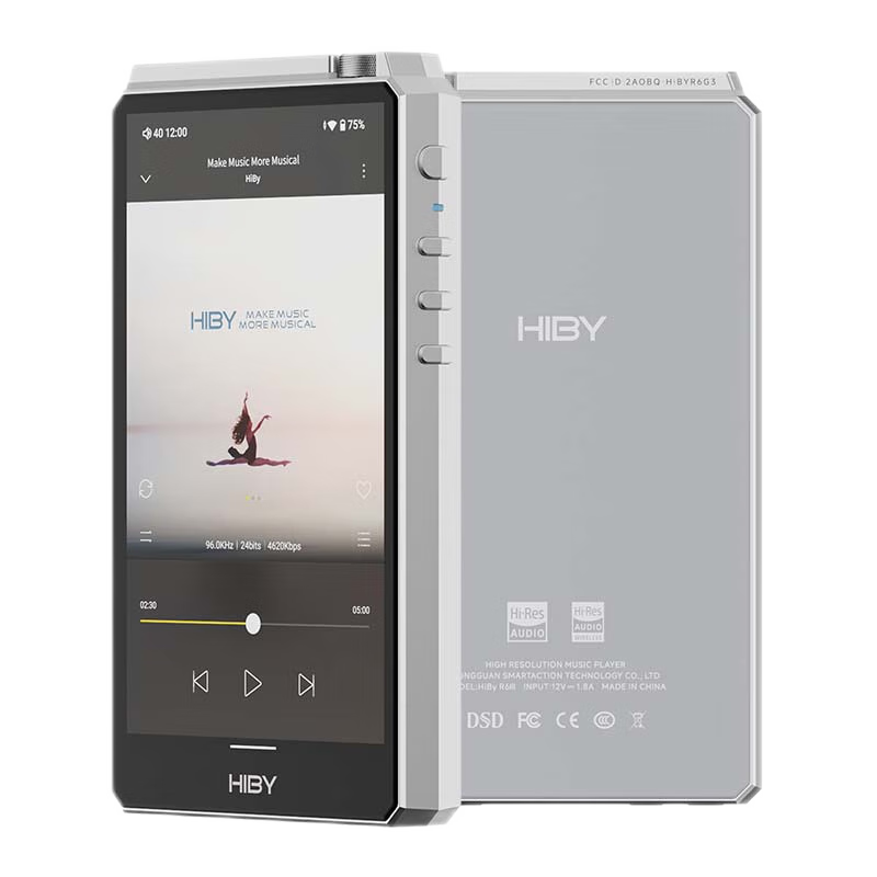 hiby 海贝 HiBy R6 便携HIFI音频播放器 铝合金黑色（3.5单端、4.4平衡）