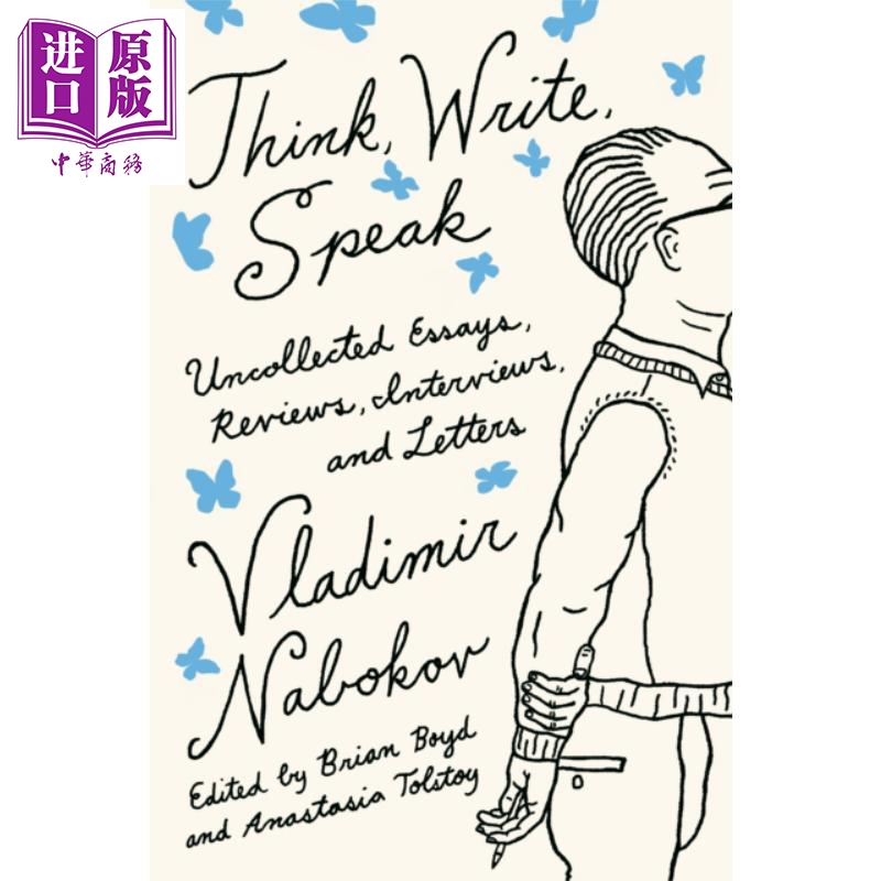 思考 写作 谈话 纳博科夫 think write speak 英文原版 vladimir n