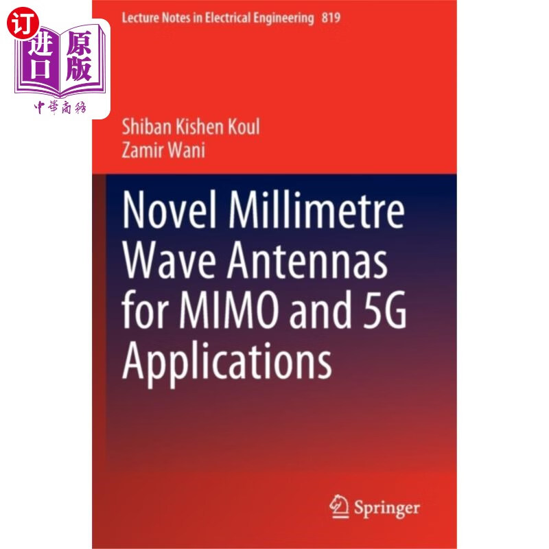 海外直订novel millimetre wave antennas for mimo and 5g a.
