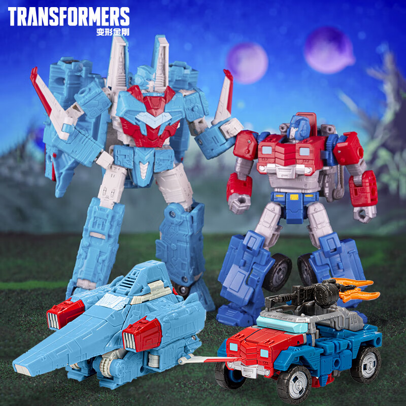 变形金刚（TRANSFORMERS）儿童男孩玩具车模型手办生日礼物震荡波&奥利安派克斯套装F6964