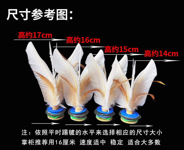 创京懿选毽子比赛专用 毽子东方燕大白毽比赛健身羽毛运动鸡毛毽子
