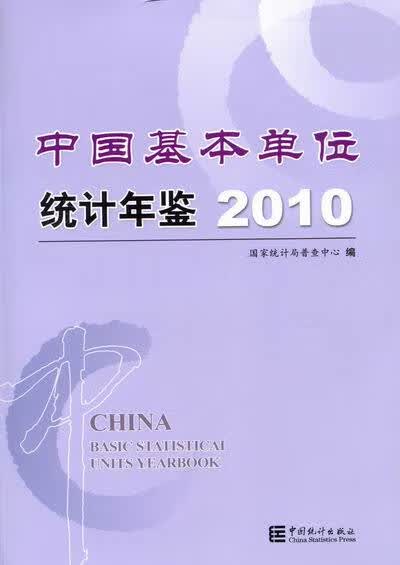 2010中国基本单位统计年鉴 国家统计局普查中心 编【正版】