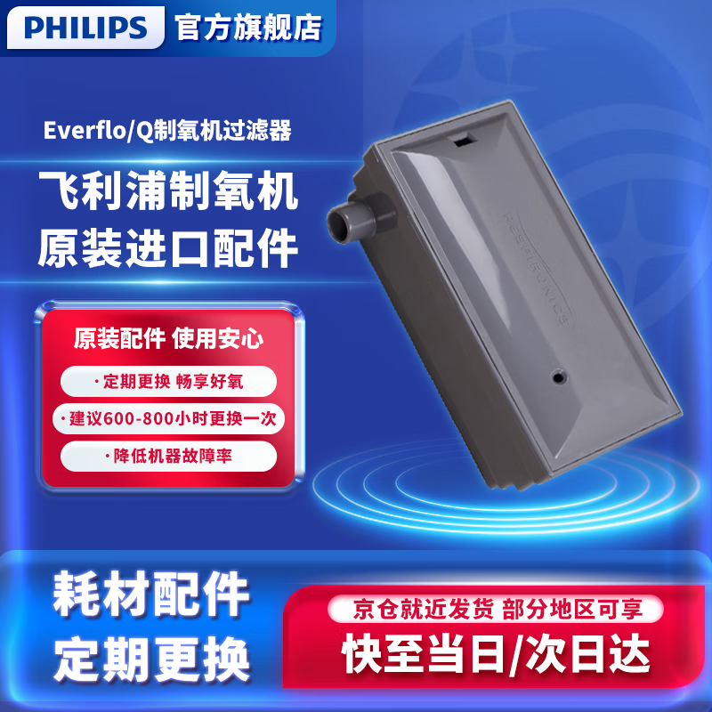 飞利浦（PHILIPS）5L制氧机二级滤芯 EverFlo/Q滤芯盒/过滤器 原装进口制氧机配件