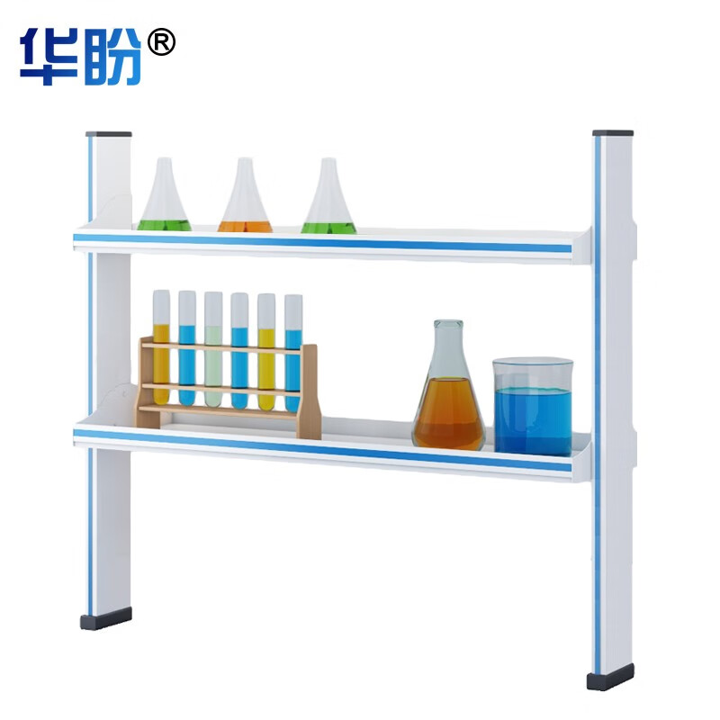 华盼试剂架3000*300*750mm(客户定制款包安装,台面湛蓝色,柜门抽屉