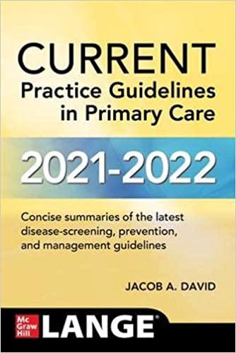 预订current practice guidelines in primary care 2021