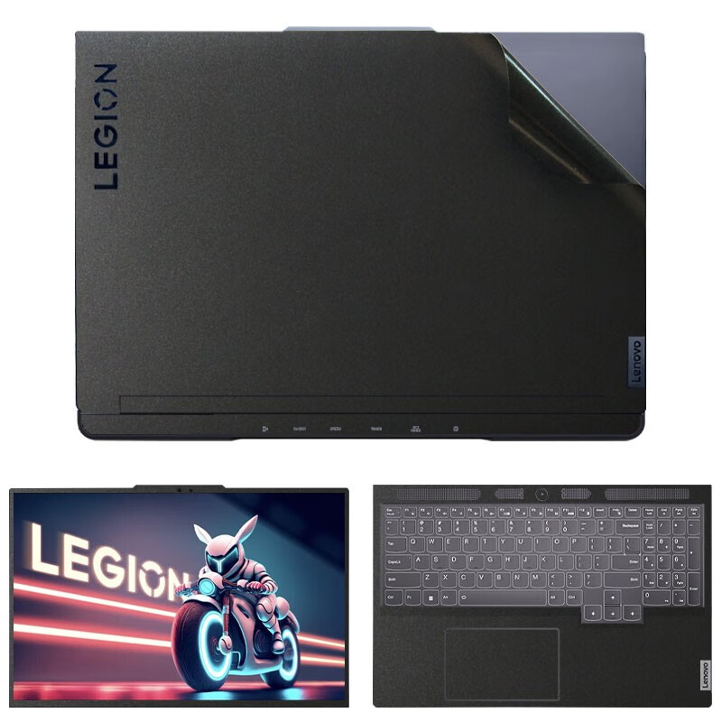 酷力驰 2024款联想拯救者Y7000P电脑贴纸R7000P/R7000/Y7000笔记本保护贴膜 黑色磨砂 A面