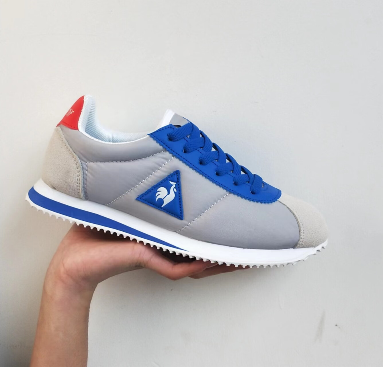 爆款布面男款女鞋新款法国公鸡跑步鞋运动休闲阿甘鞋舒适男鞋2024