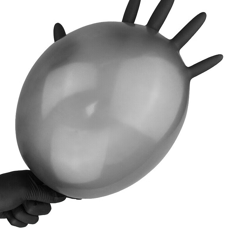 超护一次性手套食品餐饮厨房防油污丁腈洗碗洗菜耐用家务手套男女通用 (100只/盒)高贵黑色小码S