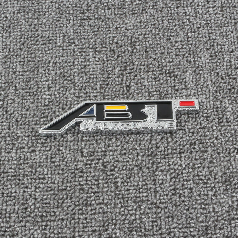 大众奥迪改装abt车标a3 a4l a5 a6 a7 q2 q3车贴尾标装饰贴中网标