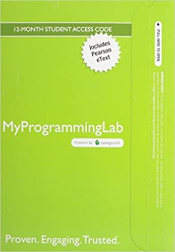 预订Mylab Programming with Pearson Etext--Access Cod