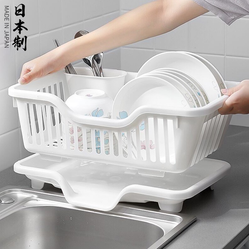 家の物语（KATEI STORY） 日本进口沥水碗架厨房碗碟架沥水架塑料沥碗单层大容量放碗架家 NO.3