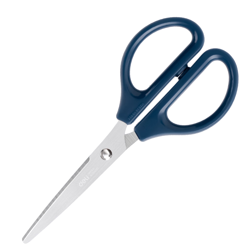 得力（deli）160mm办公生活家用剪刀 小剪子手工剪纸刀 办公用品 蓝色0602