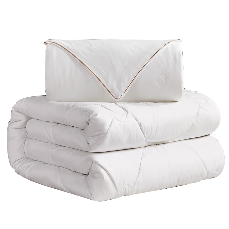 无印良品澳洲进口羊毛大豆被子二合一拉链子母冬被芯12斤 220*240cm