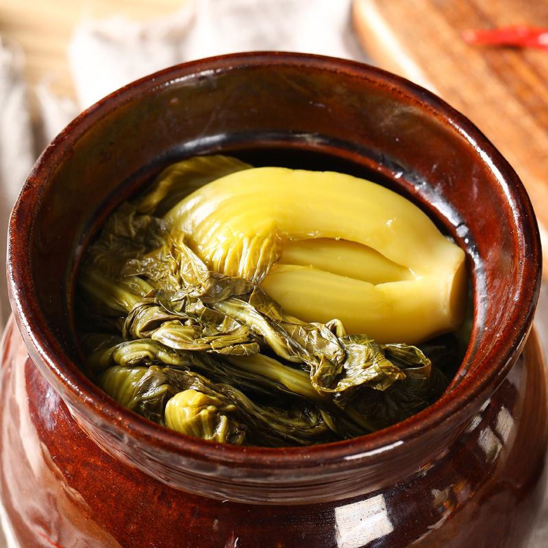 贵州特产老坛酸菜豆米青菜香脆酸菜农家自种1斤 酸菜1斤