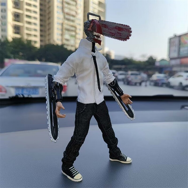 贝木惠电锯人超可动关节布衣人偶6寸模型玩具链锯人周边 电锯人 异化