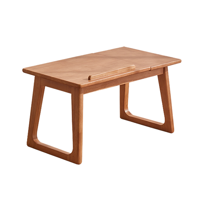 实木飘窗桌折叠炕桌小茶台榻榻米小茶几家用阳台桌窗台矮桌床上小桌子 实木飘窗桌-樱桃木色