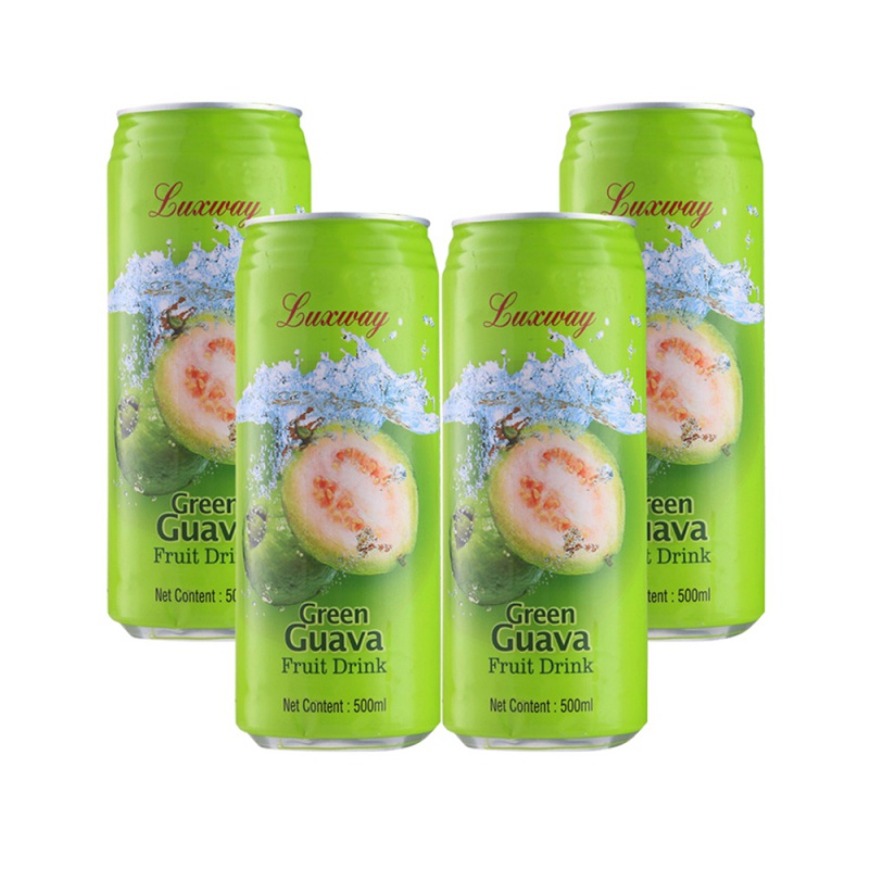 【】马来西亚乐卡斯番石榴果汁饮料0脂肪低糖500ml*4果汁