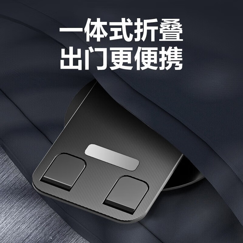 罗姿 手机支架直播设备可调节折叠升降创意桌面懒人支架便携ipad平板通用支撑架子网红看电视 金属底座+可旋转折叠伸缩【尊贵黑】