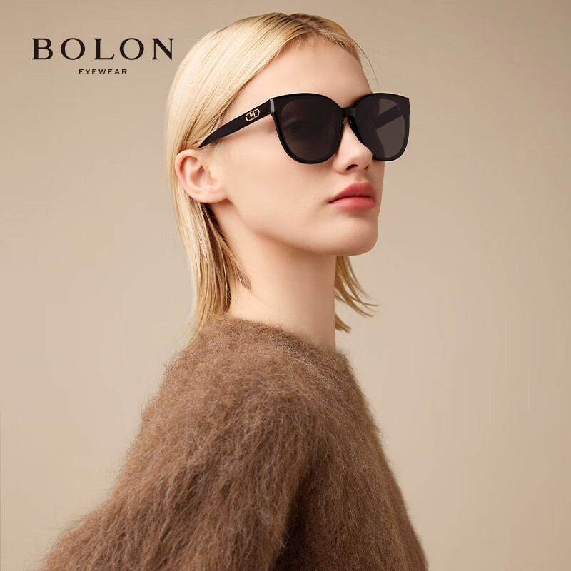 暴龙（BOLON）眼镜24年新品偏光镜防紫外线太阳镜女百搭墨镜男BL3138 C10-紫灰色