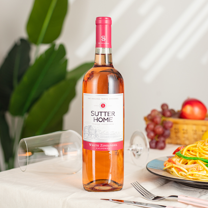 舒特家族美国原瓶进口 舒特家族(sutter home)葡萄酒 白仙芬岱桃红