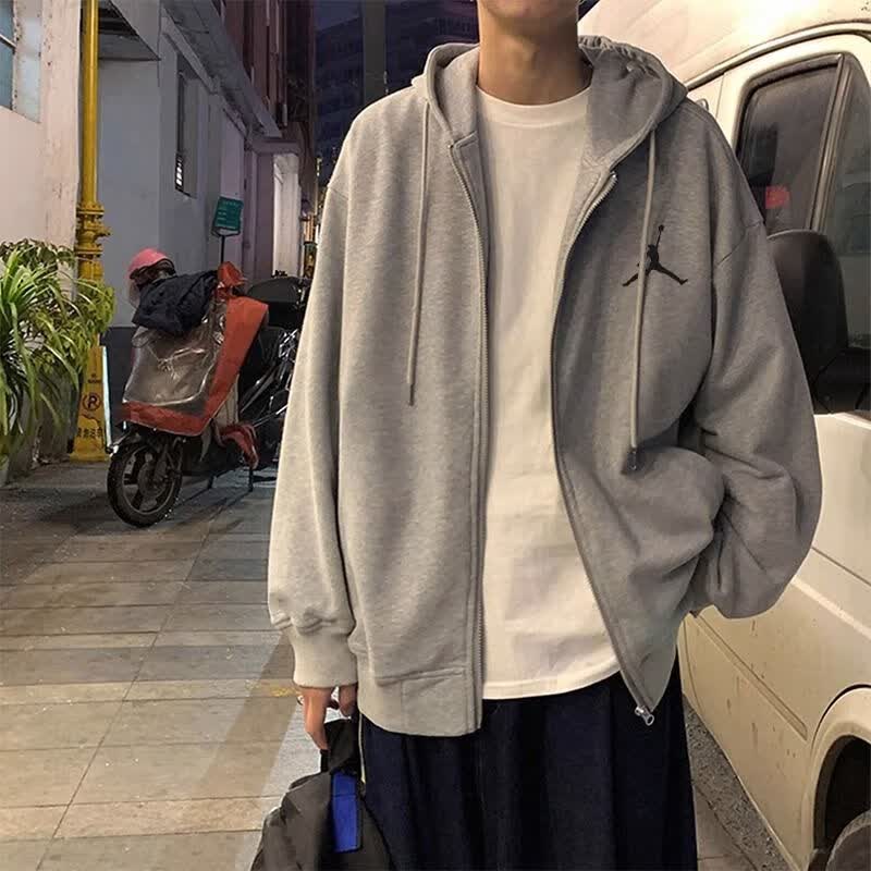 乔丹开衫卫衣男士2023秋季新款上衣服夹克高街外套泳衣泳衣泳衣 灰色连帽开衫卫衣-左胸飞人 M使用感如何?