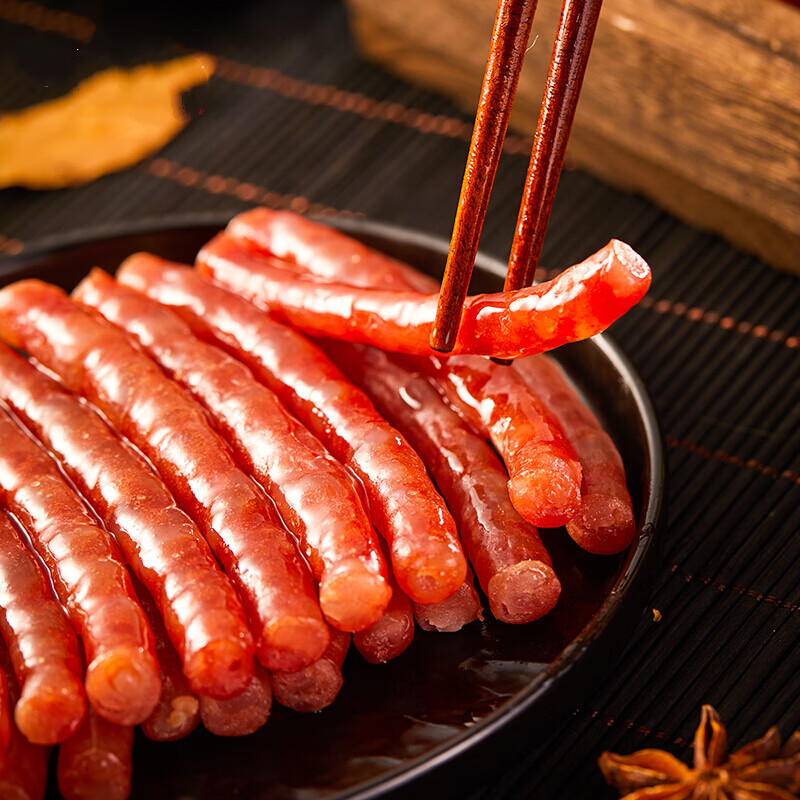 虎钢馋广式香肠甜味火锅食材广式腊肠四川小香肠迷你年货特产 250x1袋