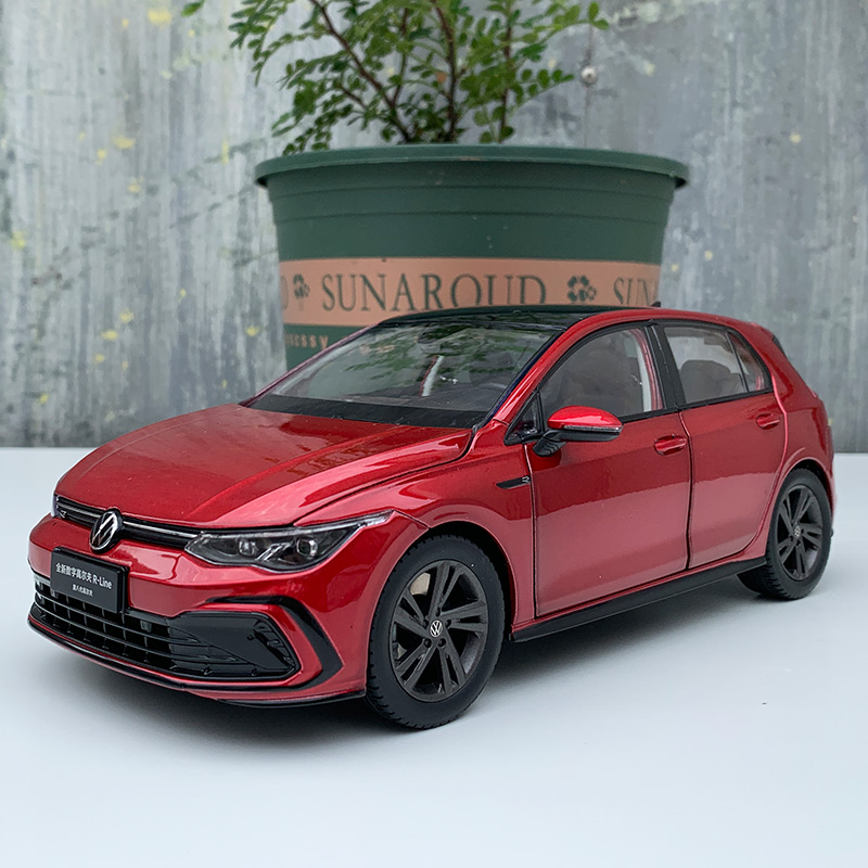 一汽大众 高尔夫 八代 vw golf 仿真合金收藏 高尔夫八代 红色