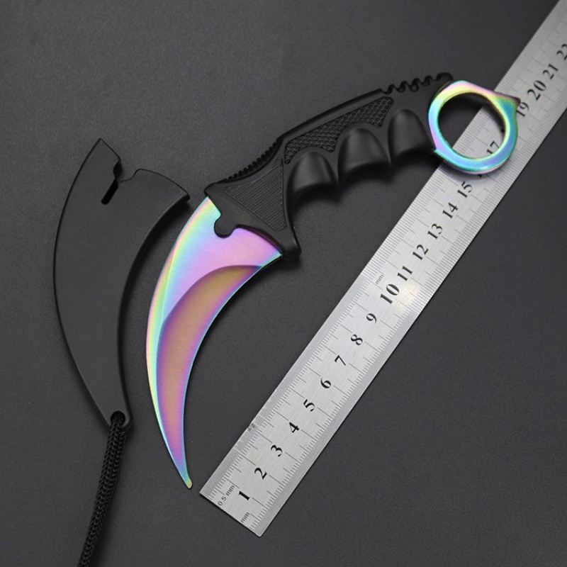 csgo爪刀表面淬火游戏周边爪子刀战狼鹰爪刀练习小刀具防身冷兵0器