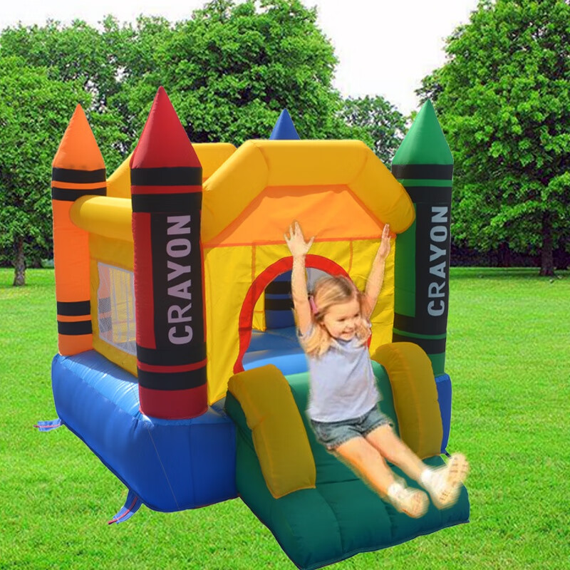 羽凡鸟充气城堡小型家用城堡 室内小孩跳跳床滑梯 家庭小型淘气堡玩具