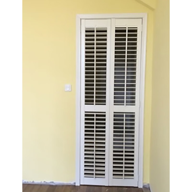 布尔诺曼百叶门(订制品,含安装不接受退换)铝合金材质对开两扇门不