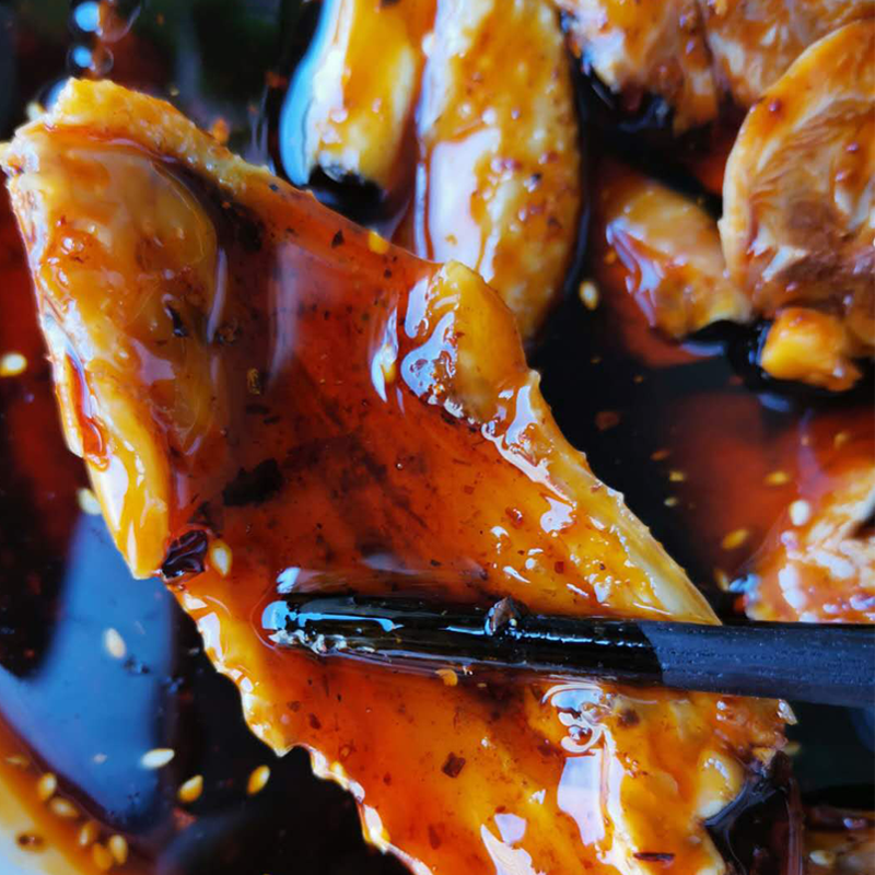 虎钢馋重庆特产麻辣鸡块口水鸡白切鸡零食古蔺麻辣鸡400g 【400克土鸡