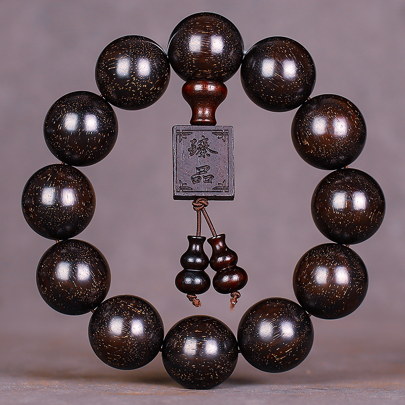 情人节生日礼物送男友饰品myh 金星黑红老料20mm*12颗【方牌 葫芦】