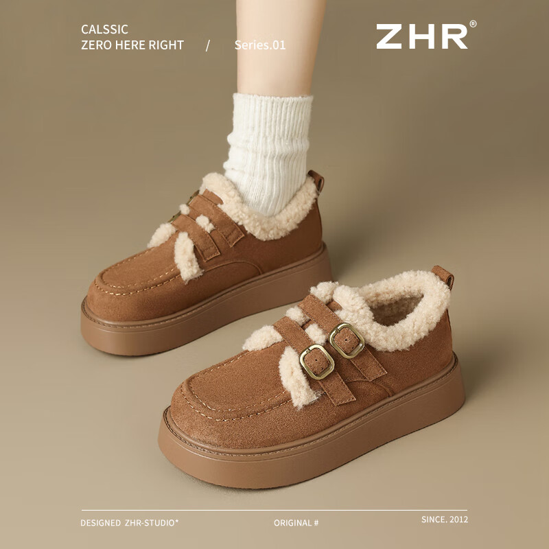 ���ڲ�����ZHR������ЬŮ������Ʒ���ţƤȫ���ָ�Ь�ٴ�ϵ��ѩ��ѥ��Ь ��ɫ ��JF128B�� 39 (245mm)    119Ԫ