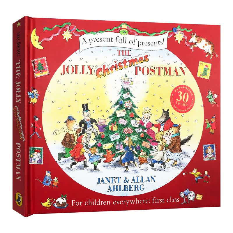 快乐的邮递员 英文原版 the jolly christmas postman 精装绘本 英文