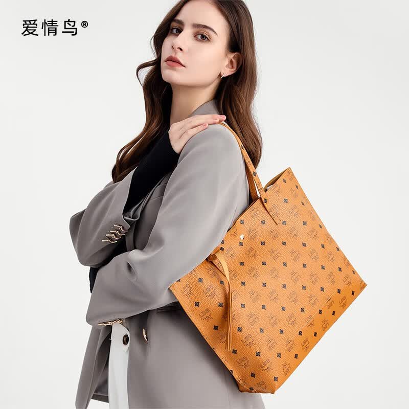 爱情鸟托特包女士包包大容量包包女包14英寸笔记本单肩包女百搭手提包
