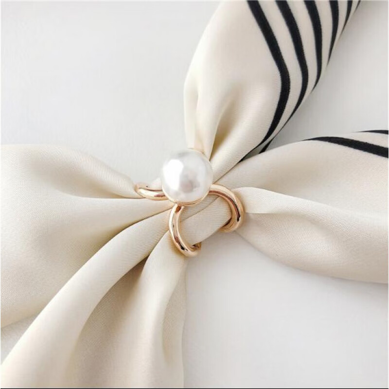 卡莱文丝巾扣环裙子x扣胸针蝴蝶结简约小围巾纱巾固定飘带衣角打扣 戒