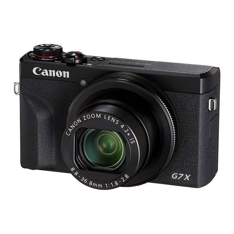 佳能（Canon） PowerShot G7X Mark III /G7x3数码相机 竖拍视频 学生相机 高清便携口袋相机 踏青露营美颜相机 G7X Mark III  G7X3 黑色 官方标配