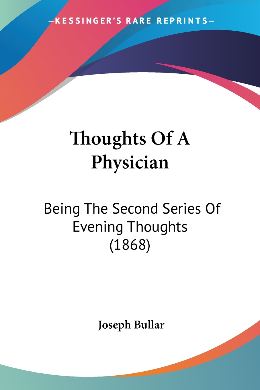 预售 按需印刷 thoughts of a physician