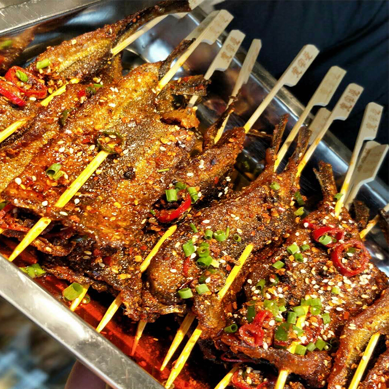 味巴哥烧烤专用厘米马步鱼干棒棒鱼针鱼片海鲜干货饭店用 宽片12-14