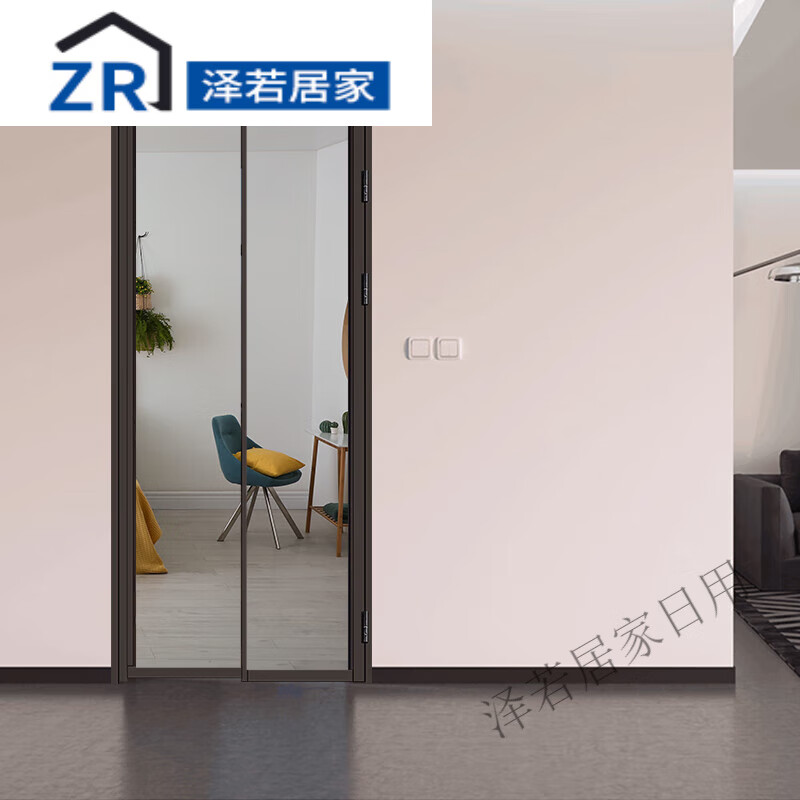 创京懿选pd门推拉平开一体门窄边框卫生间厨房趟折门框pt巴土门白玻璃